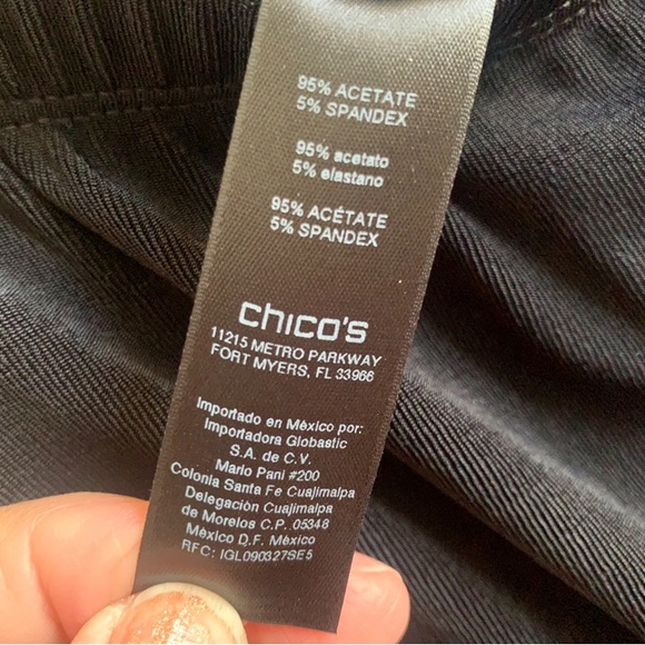 Chico’s Slinky Knit Pants Sz 0-Short - Picture 4 of 4